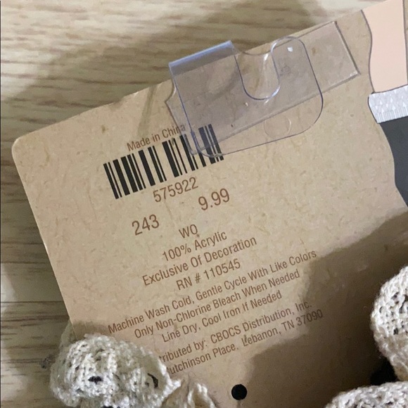 Cracker Barrel Boot Cuff With Lace Detail - Picture 3 of 3